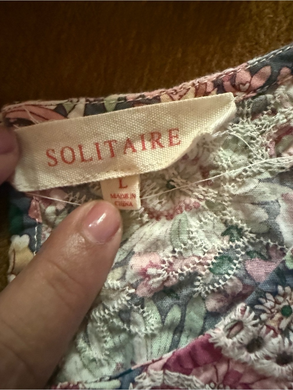 Solitaire Floral Pink Green Blue Tank Top